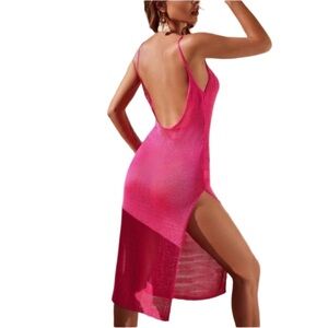 Elegant Pink Sleeveless Dress
